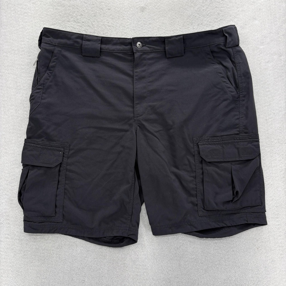 Duluth Original Dry on the Fly Relaxed Fit 11" Cargo Shorts Mens 2XL Black Trail